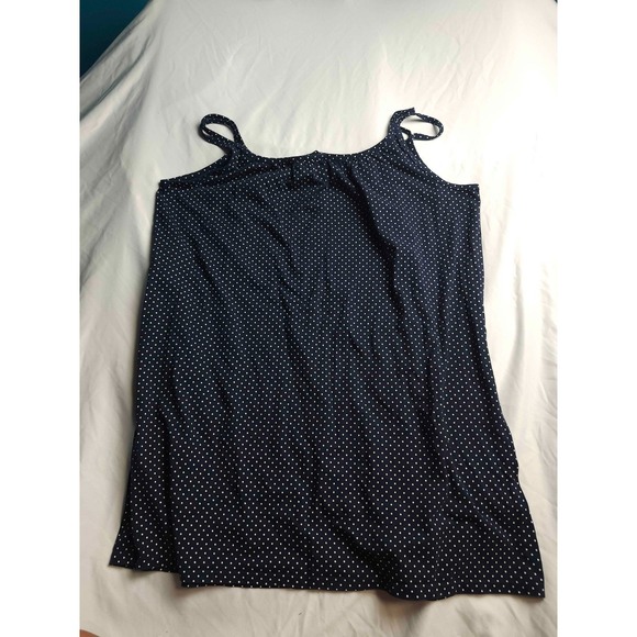 Lauren Ralph Lauren Double Strap Mini Night Gown Size XL Blue Polka Dot Retro - Picture 4 of 4